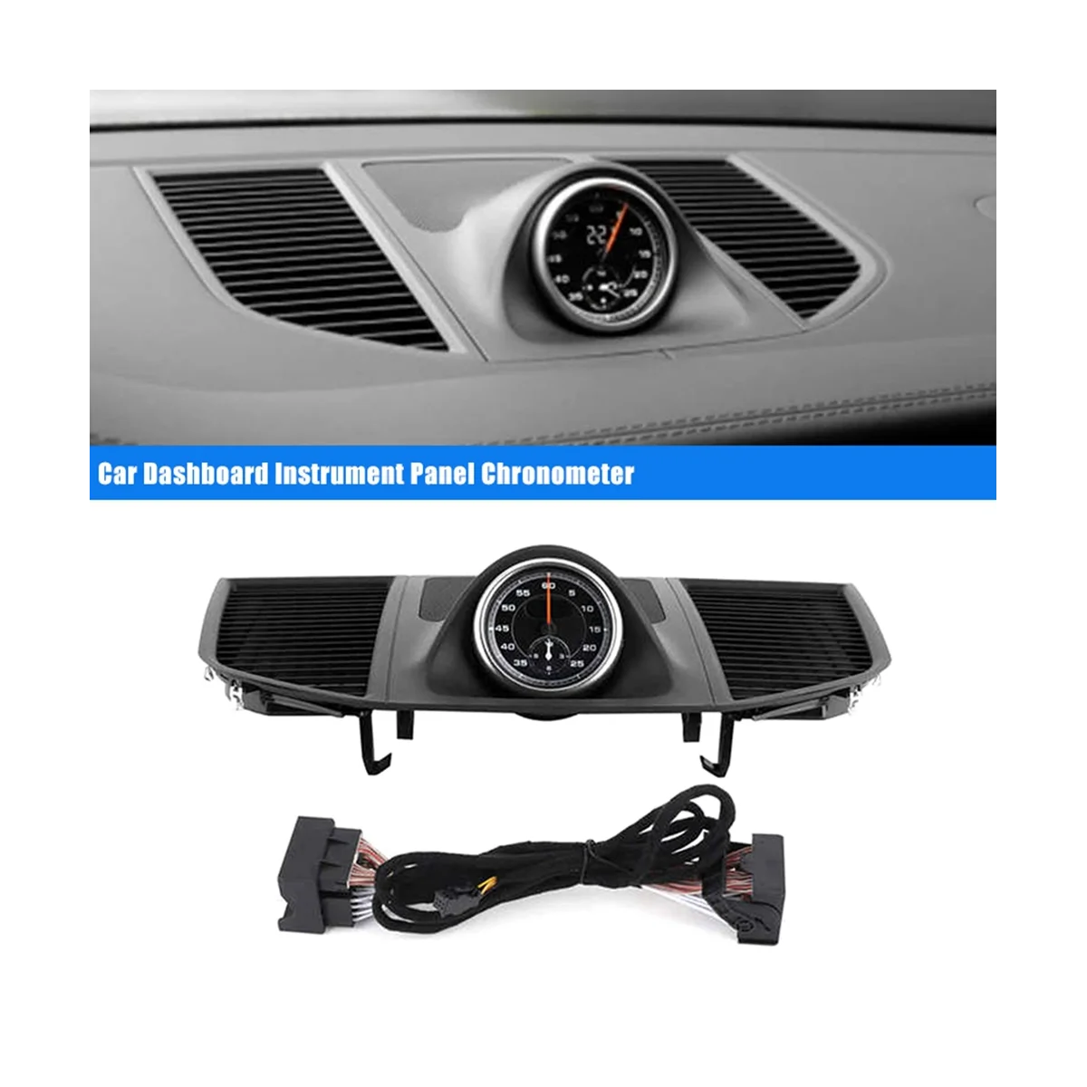 

Car Dashboard Instrument Panel Upper Cover Chronometer for 2014-2020