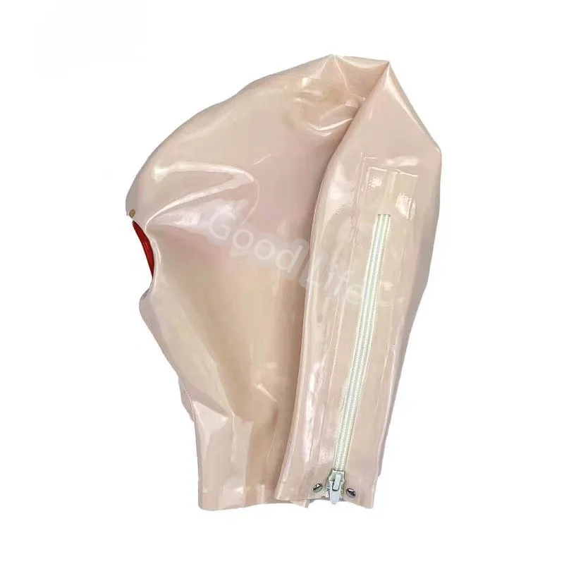 Латексные резиновые маски Gummi с открытым носом и капюшоном комбинезон по