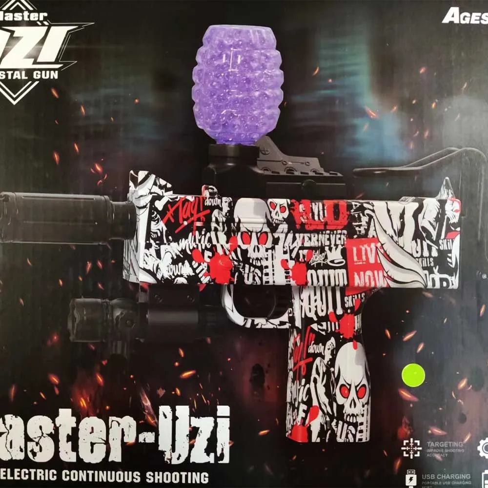 

UZI Gel Blaster Gun Electric For Adults Splatter Ball Gun Dropshiping