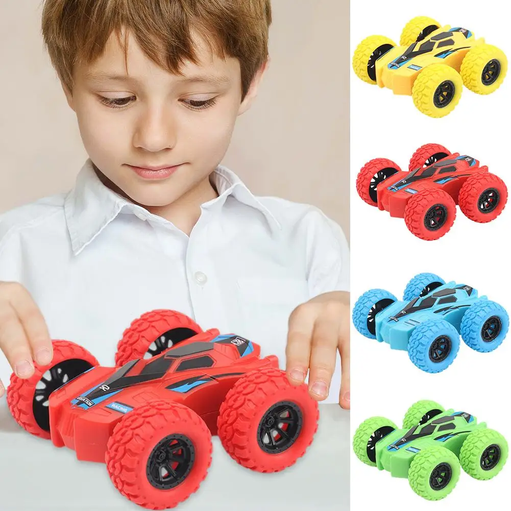 

Children's Toy Car Fun Double-sided Car Inertia Four-wheel Drive Stunt Car Safety Anti-collision Anti-fall Child Anti-fall Model