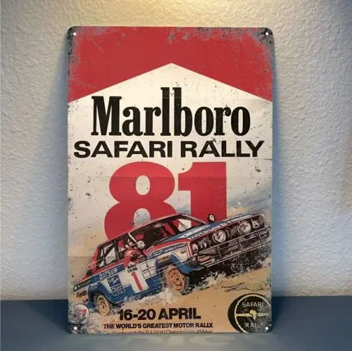 

Металлический плакат Datsun Safari Rally 20x30 см