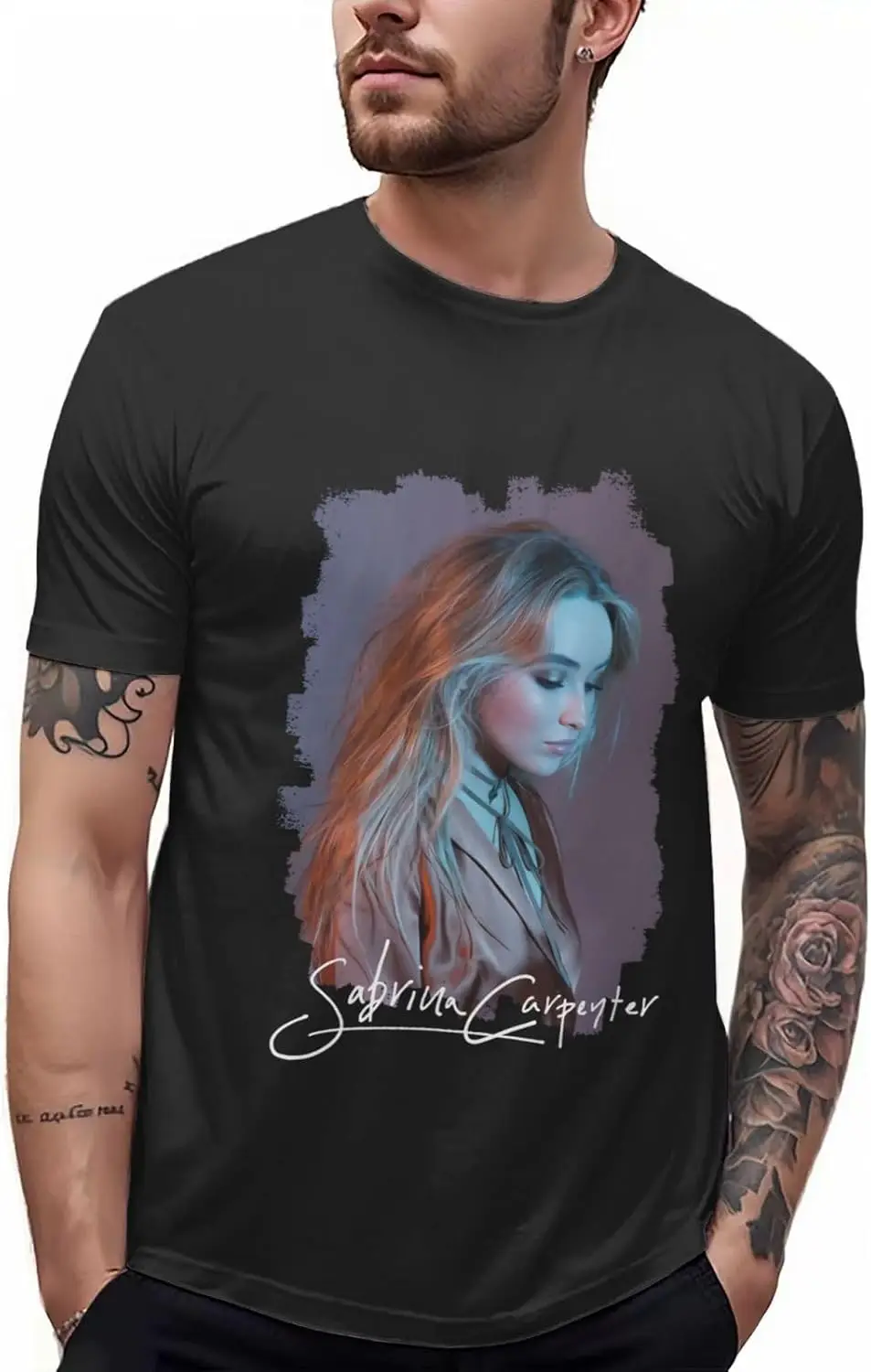 Футболка мужская хлопковая с круглым вырезом и коротким рукавом