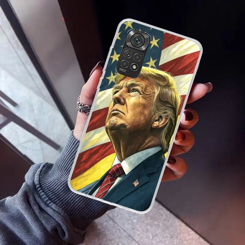 Чехол для телефона Donald Trump 2024 чехол Xiaomi Poco X3 X5 X6 X7 Pro X4 Nfc F6 F5 F4 Gt F3 M5 M5S M4 M3 F2 F1 мягкая