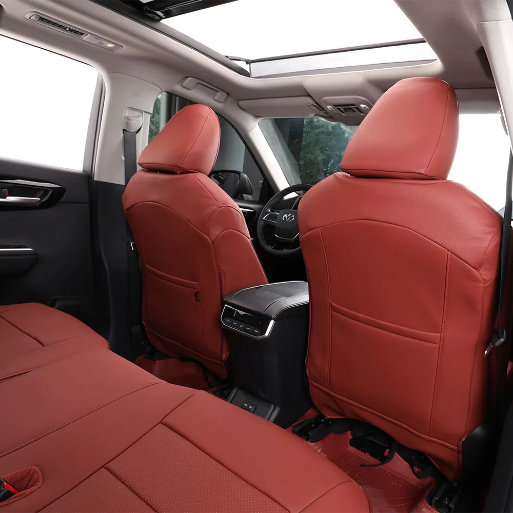 EKR высококачественные кожаные оригинальные чехлы на сиденья для Toyota Highlander 2009-2021