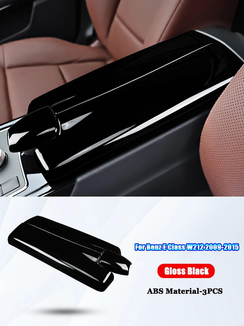 

Для Mercedes Benz E Class W212 2009-2015 CLS Class W218 2012-2017 автомобильные аксессуары Центральная консоль подлокотник панель отделка крышка