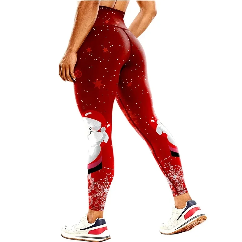 Cloud Hide Рождественские штаны для йоги Женские брюки тренажерного зала и фитнеса