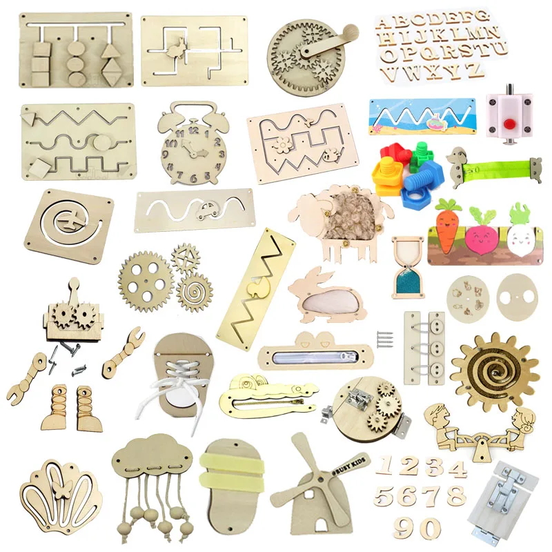 Детские занятые доски сделай сам аксессуары для раннего обучения Монтессори