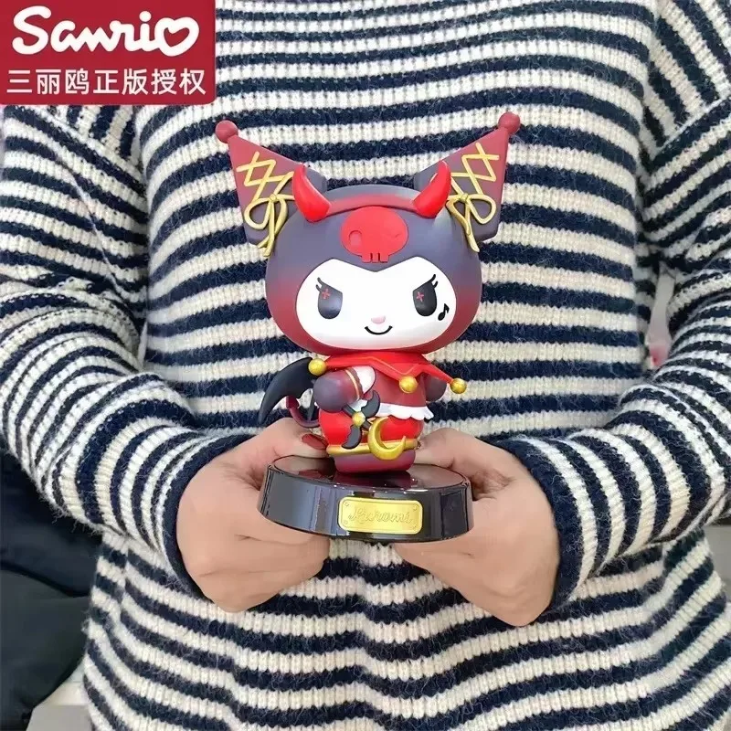 Фото 2024 горячая модель Melody Kuromi Miniso Sanrio Leshen ПВХ цветная коробка украшения милые фигурки куклы модель игрушки собирать дети каваи подарки №5