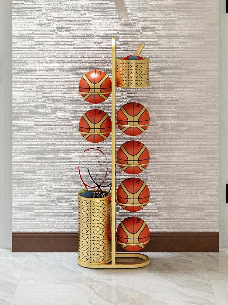 Качество! Напольная баскетбольная полка для хранения металлическая корзина дома