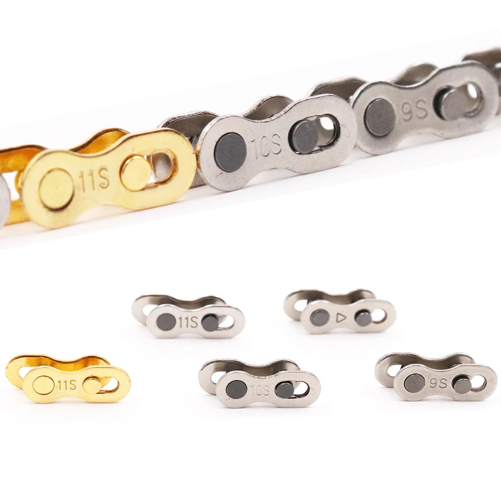 

Bicycle Chain 6S 7S 8S 9S 10S 11S Speed Velocidade Titanium Plated Mountain Road Bike MTB Chains Part Links Gold/Silver