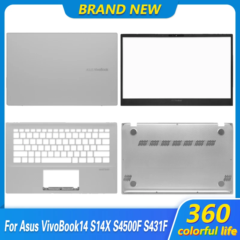 

Новинка, оригинальная Задняя панель для экрана Asus VivoBook14 S14X S4500F S431F, задняя крышка ЖК-дисплея, передняя панель, Упор для рук, задняя крышка, сер...