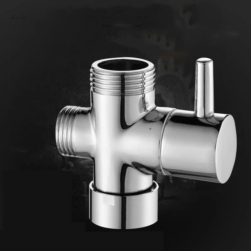 

1/2" 3/4" BSP Rigid Riser 3-way diverter valve for handheld shower head or bath tap faucet switch outlet