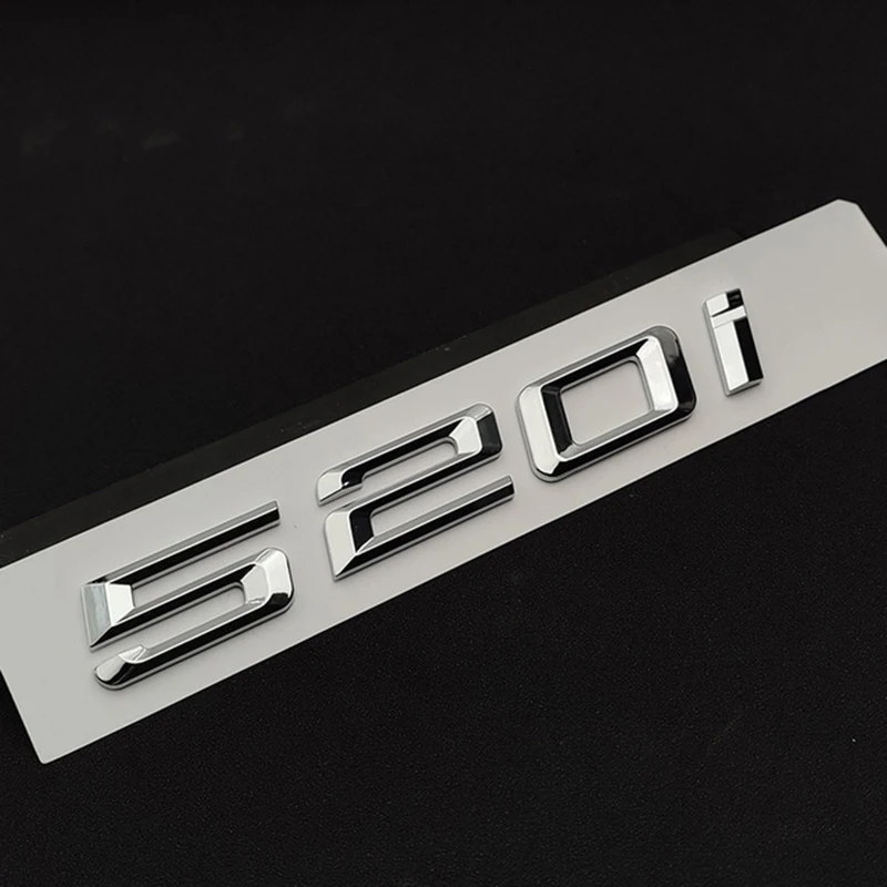 

3D ABS Наклейка На Эмблему Багажника Автомобиля Для BMW 520i 525i 530i 535i 520d 525d 530d Xdrive E60 E39 E34 F10-аксессуар Д...