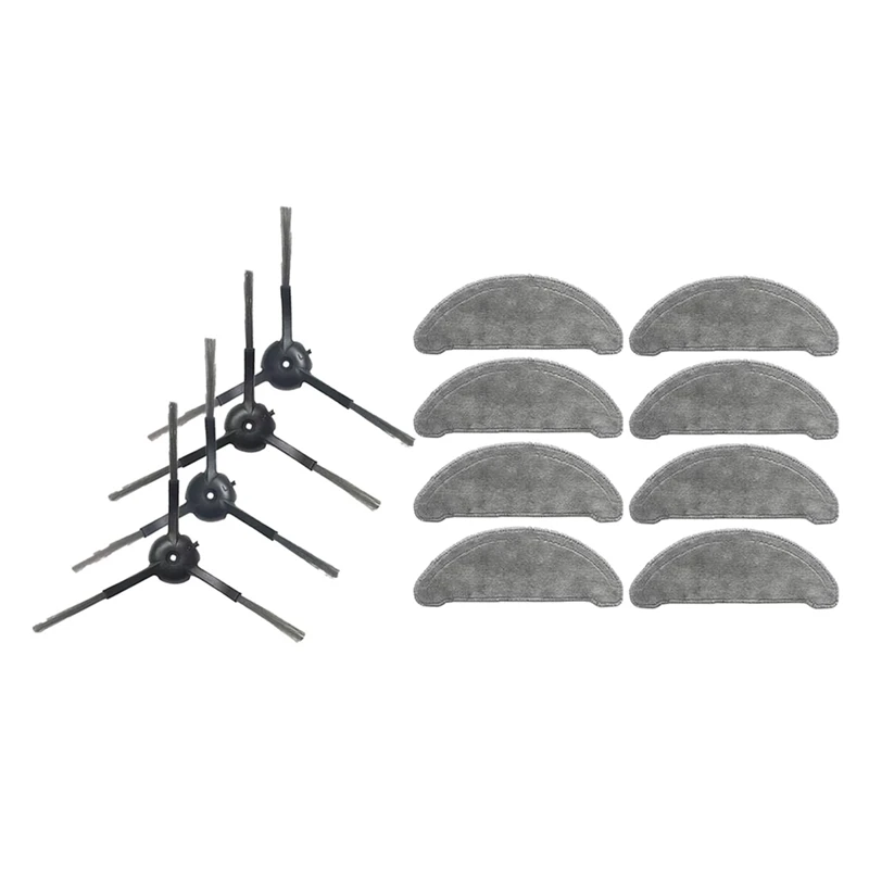 

4 шт. боковая щетка для ROIDMI EVE Plus боковые щетки и 8 шт. сменная Швабра детали для Roidmi EVE Plus Robot