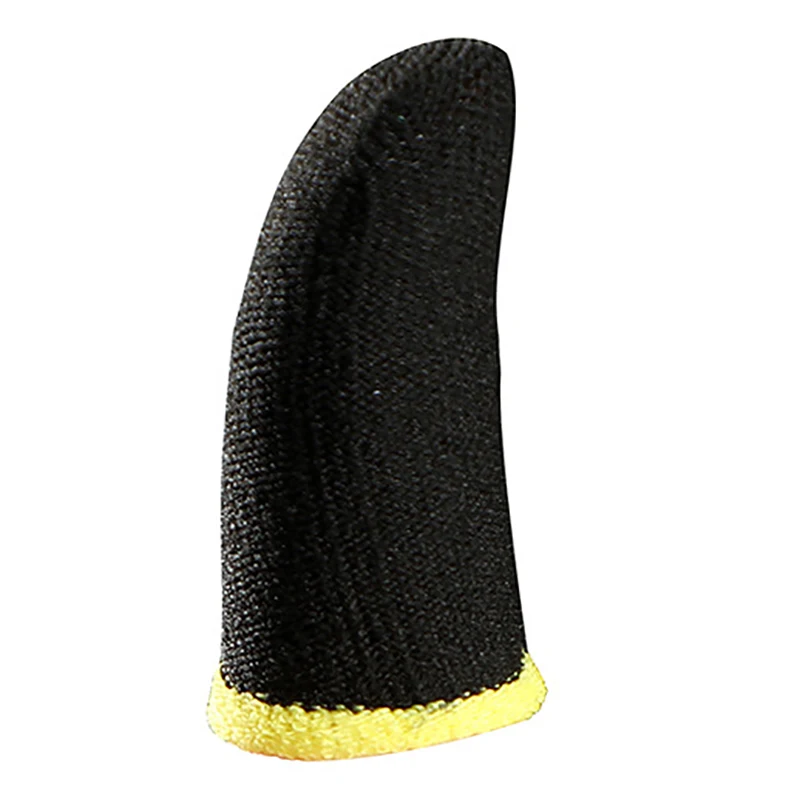 

18-контактные перчатки из углеродного волокна для PUBG мобильных игр, перчатки для контактных экранов, черные и желтые (12 шт.)