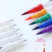 1224486080100120pcs dual tip brush drawing art markers pen set toput for painting coloring professional marker supplies