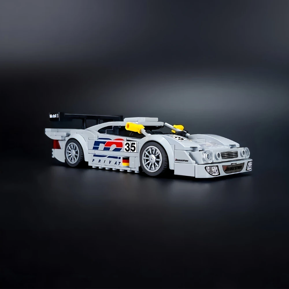 Фото Новая модель MOC Speed ​ ​ Гоночный автомобиль, гонки на выносливость Ле-Ман 1998 года, № 35 моделей конструкторов для сборки автомобилей, игрушка для самостоятельной сборки, коллекционный подарок для взрослых №4