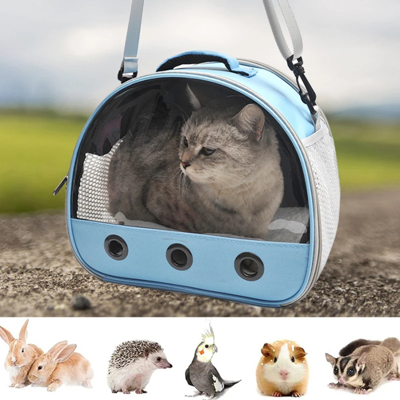 

Pet Shoulder Bag Cat Carrier Outdoor Travel Breathable Handbag Puppy & Kitten Capsule Transparent Portable Shoulder Strap Bag