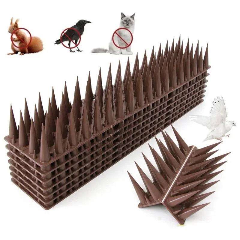 Садовый пластиковый шип против птиц для голубей кошек енотов белки отпугивающий