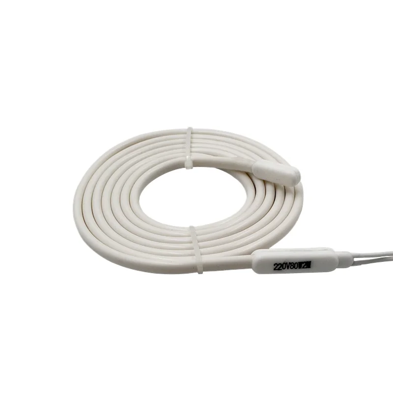 

220 В 1-30 метров 40 Вт/метр белый водонепроницаемый силиконовый резиновый изолированный нагреватель проволока сливная трубка размораживание