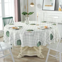 round round table tablecloth waterproof oil proof heat insulation disposable coffee table cloth table mat