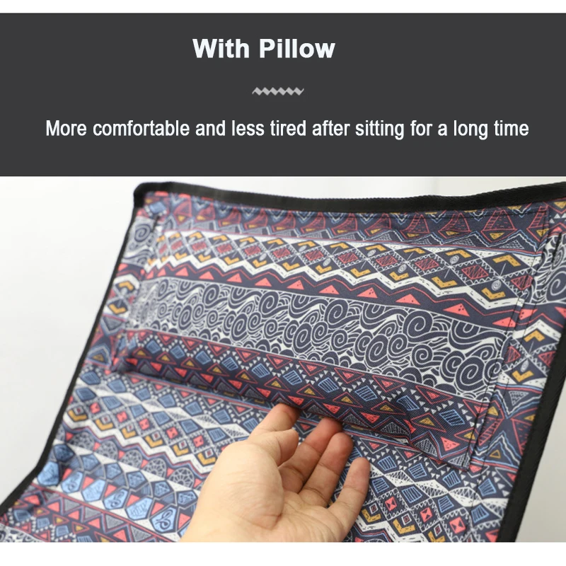 HooRu Складное кресло для кемпинга Легкое рюкзаком Портативное полевое кресло для пляжа для пикника, путешествий и рыбалки.