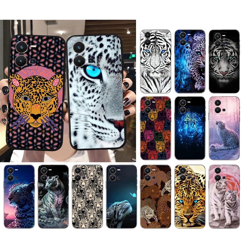 

leapord Tiger Animal Phone Case For VIVO Y53S Y33S Y22S Y11S Y31 Y21 Y70 Y20 Y21S Y72 Y35 Y51 Y01 V23E V21 V23 V21E Case