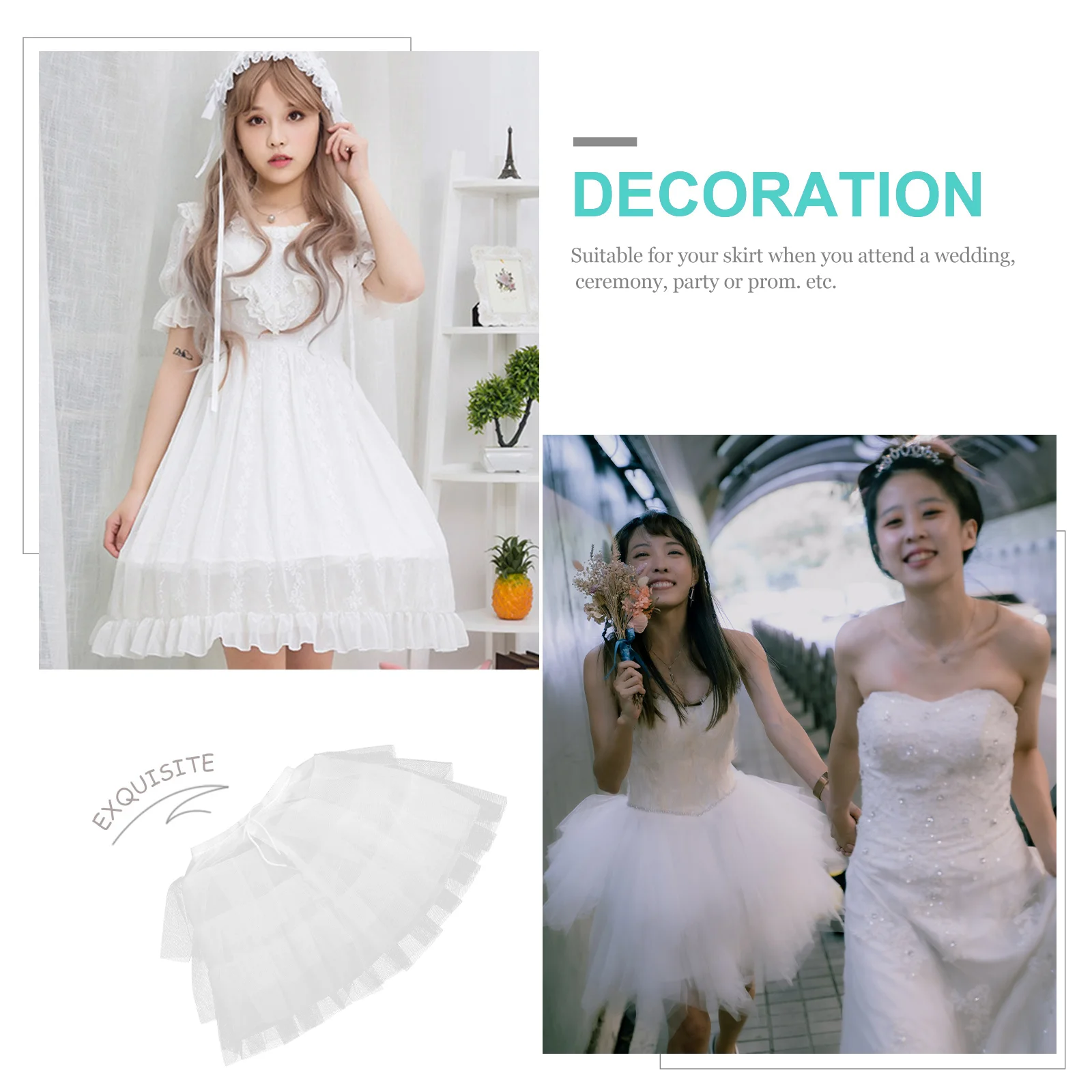 Тюлевое платье 1950-х годов юбка-пачка свадебная нижняя юбка для косплея нижние