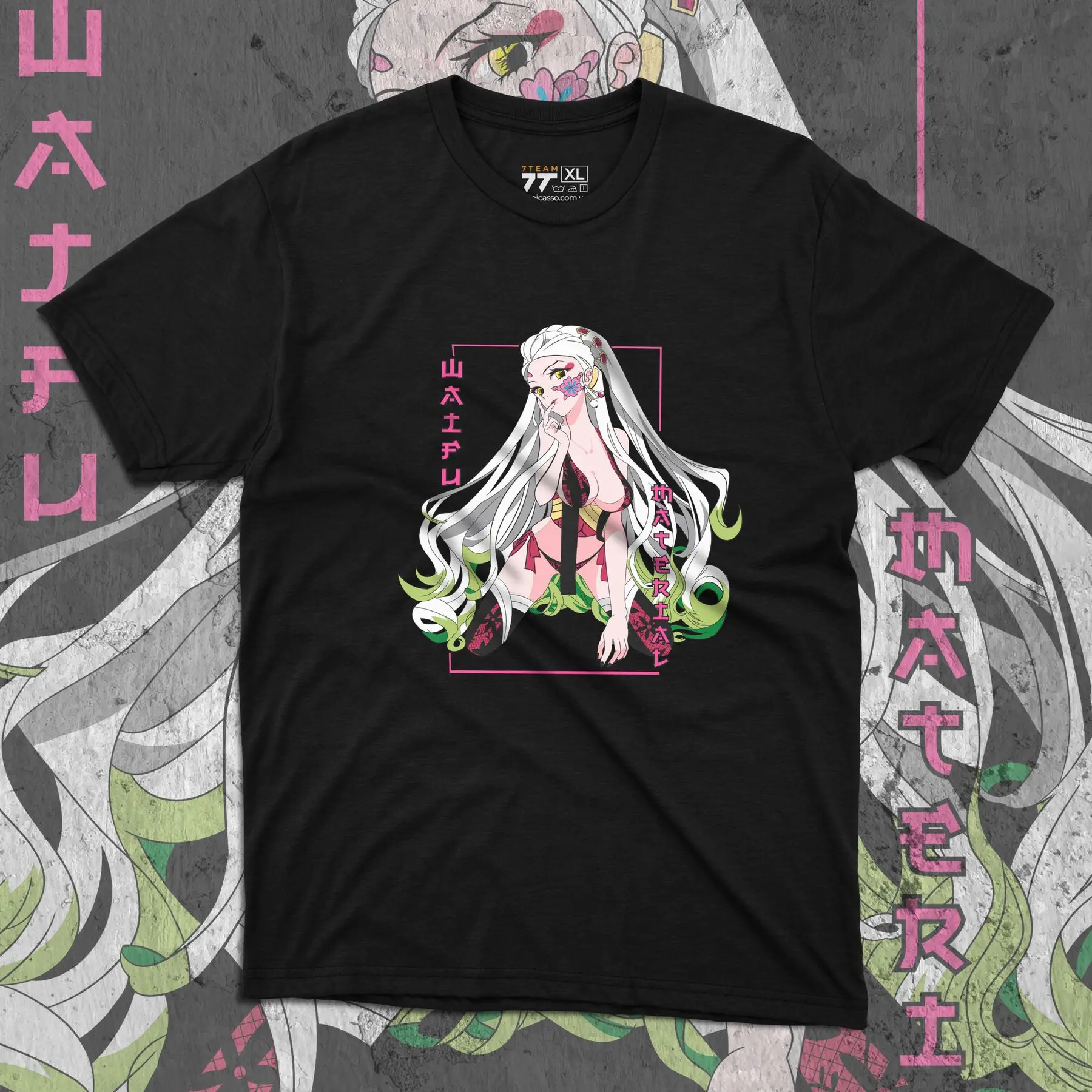 Футболка с принтом бегущих демонов-Ducky