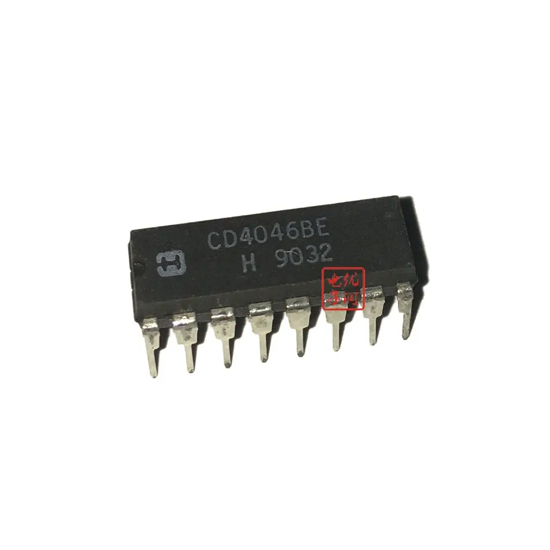 

10PCS/ CD4046BE CD4046 [New Imported Original] DIP-16 In-line CMOS Phase Locked Loop Chip