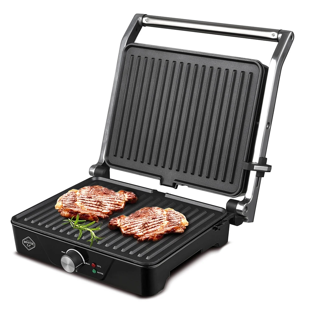Гриль электрический Zigmund and Shtain Grillmeister ZEG-920 контактный 2000 Вт 220-240 В серебристый -