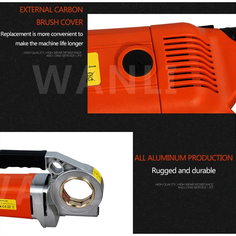 Портативный ручной электрический станок для нарезания резьбы 30 типов 220 В/2000 Вт