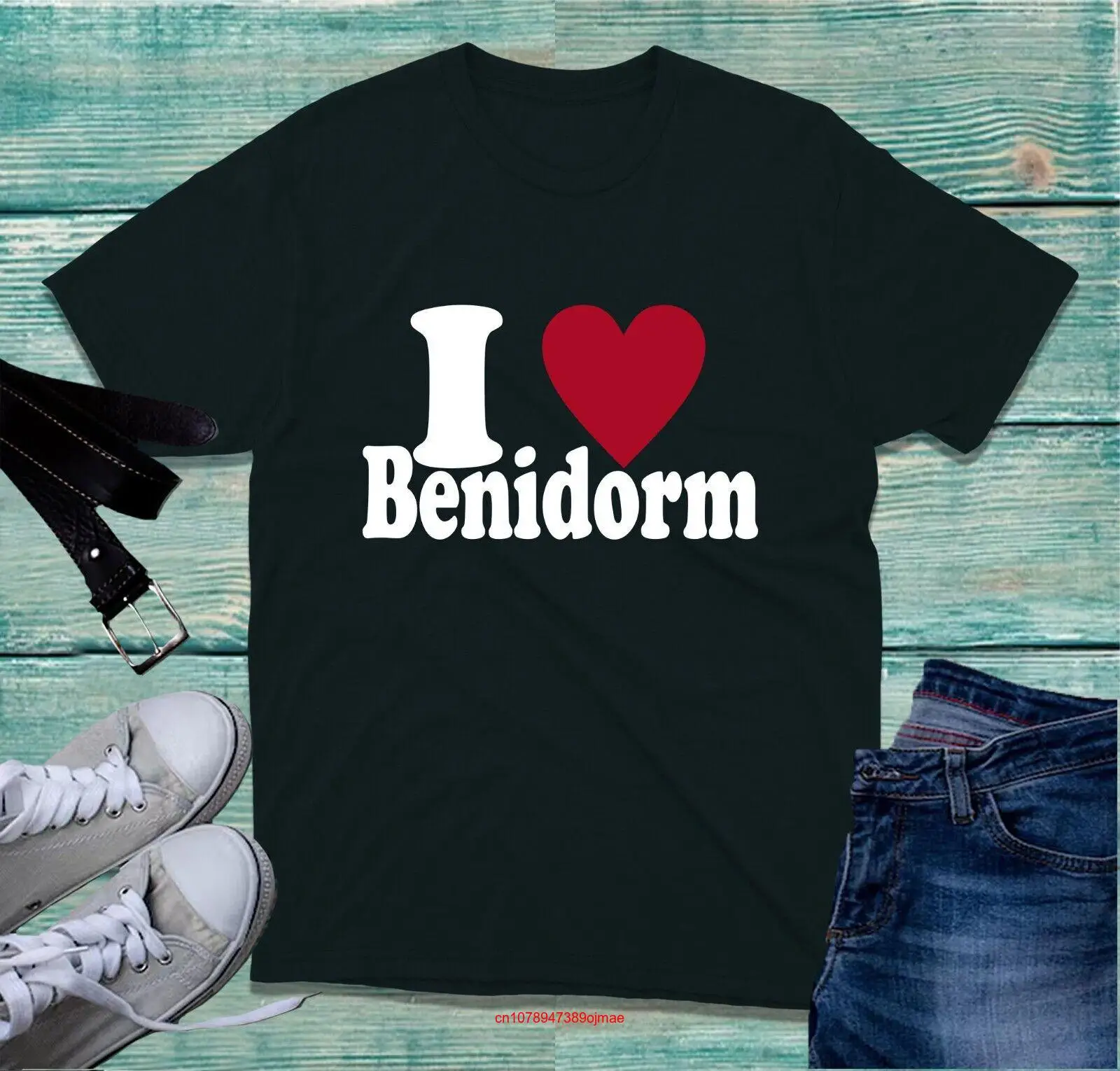 Футболка с надписью I Love Benidorm