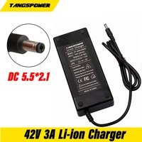 42v 3a electric bicycle charger 10s 36v li ion battery electric scooter electric bike charger dc 5 5 2 1mm fast charging