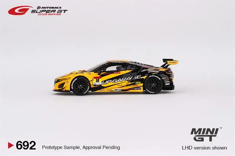 MINI GT 1:64 NSX GT3 EVO22 # 18 литая под давлением модель автомобиля UPGARAGE