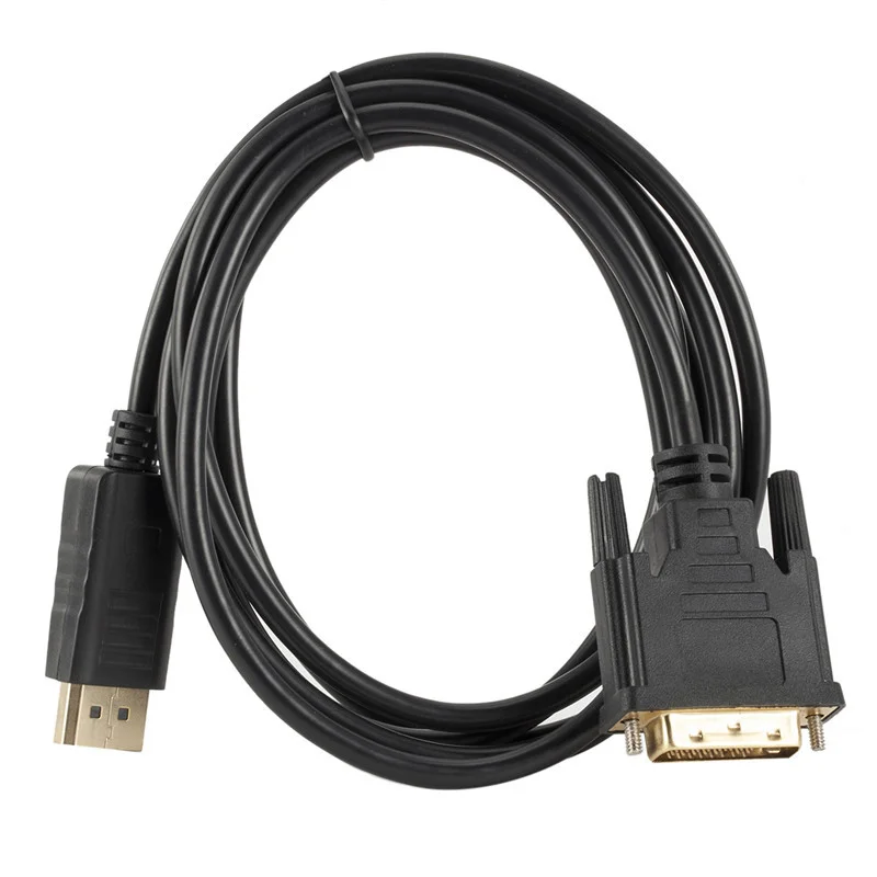 

DP Display-port Displayport To DVI Cable 1.8M DP To DVI Adapter Cable Converter Displayport In To DVI 24+1 Out for HP Dell Asus