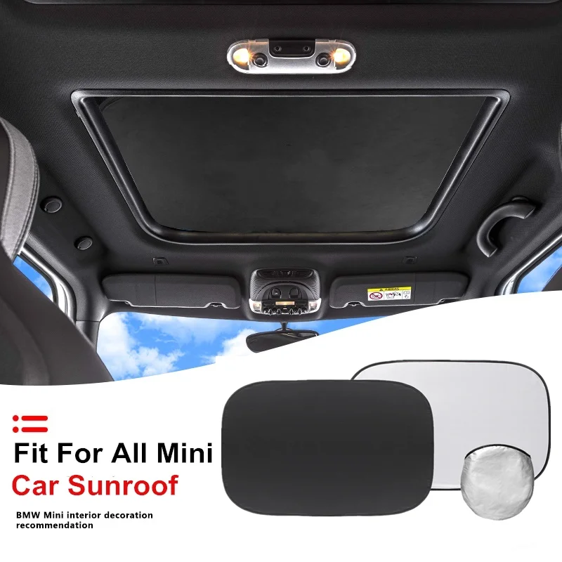 

2pcs For Mini Cooper Clubman Countryman R55 R56 R60 R61 F56 Car Sunroof Sunshade Visor Fordable UV Heat Block Cover Parasol