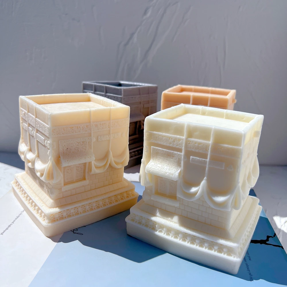 Фигурка Кааба силиконовая форма для свечей исламское украшение дома Рамадана