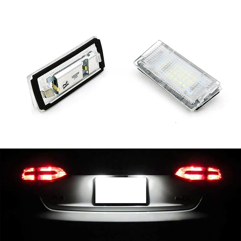 

2 шт. подсветка номерного знака, Белый СВЕТОДИОД Canbus для BMW E46 3 серии 4D Sedan 5D T-ouring 98-05 OEM #51138236269