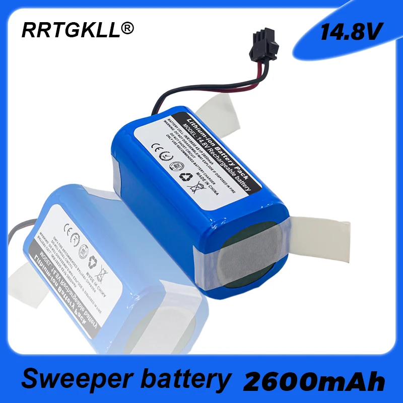 

14.4v/14.8v 2600mah 4S1P full capacity lithium battery for ILIFE A4 A4s V7 A6 V7s Plus robot vacuum cleaner battery