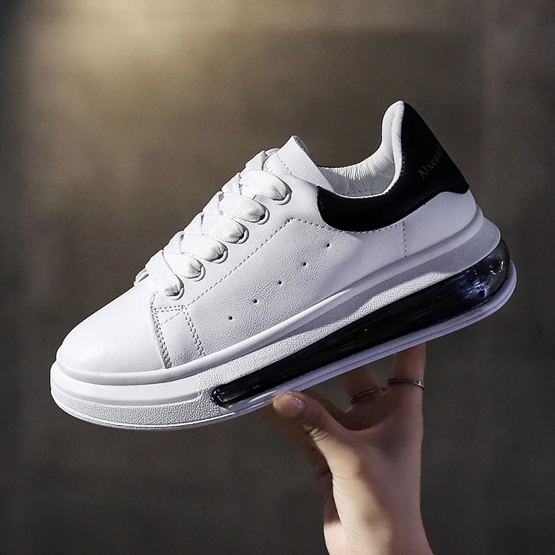

2022 Classic New Ladies Sneakers Running Shoes PU White Fashion Sneakers Luxury Ladies Outdoor Sneakers Breathable Air Cushion