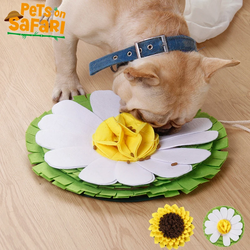 

Dog Sniffing Mat Smell Training Blanket Consume Energy Puppy Educational Interactive Toys Pet Leak Food Mat Slow Feeding Bowl