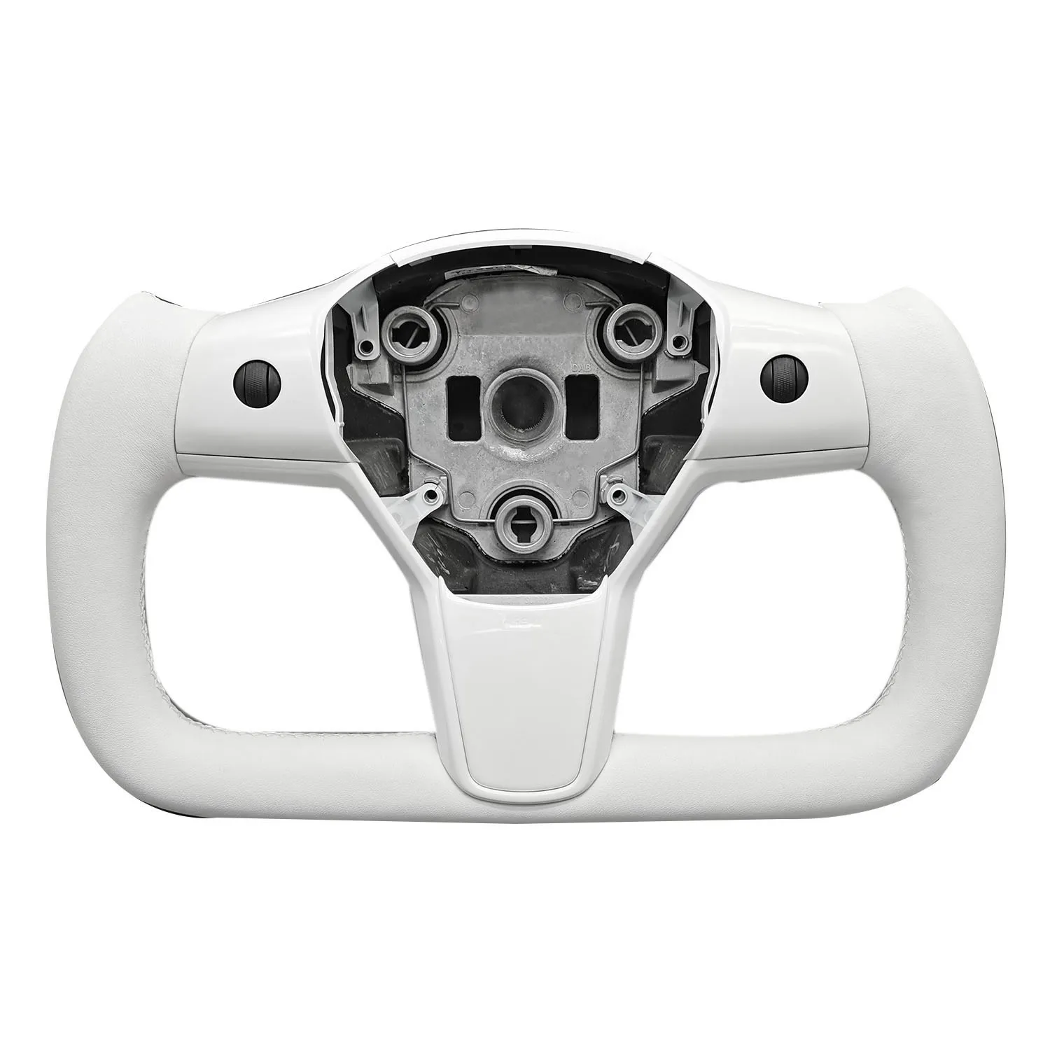 

Кокетка на руль с панелью и кнопкой для модели 3, модель Y 2017, 2018, 2019, 2020, 2021, 2022, 2023, из белой кожи