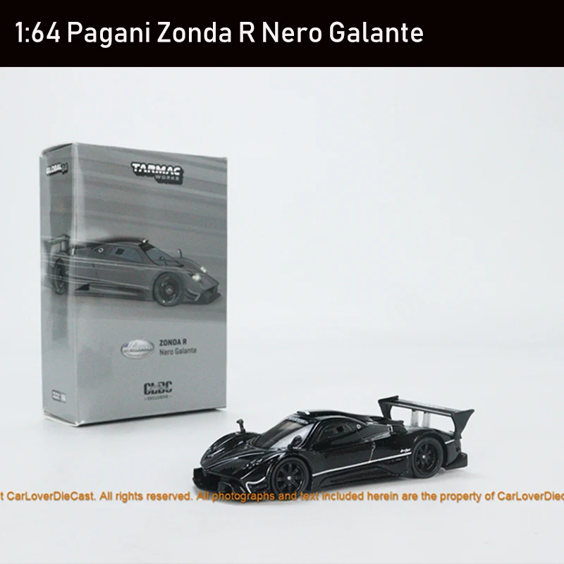 

Tarmac Works 1:64 Model Car Pagani Zonda R Nero Galante Alloy Die-cast Vehicle Collection