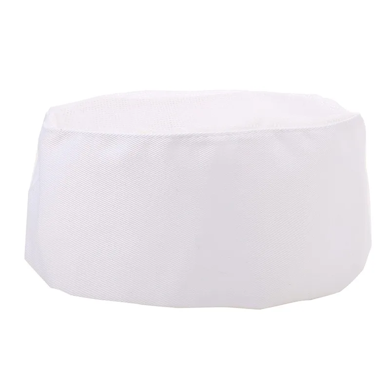 Шляпа шеф-повара для кухни ресторана Полиэстеровая дышащая сетка двойная