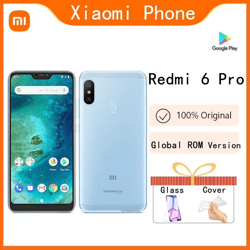 original Xiaomi Redmi 6 /6A/ 6 PRO celular googleplay smartphone Fingerprint Octa-core Globa ROM version