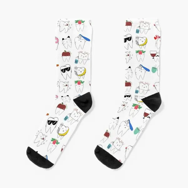 

Mix Molar Crew Socks Funny Cotton Cute Ladies Women Girls Sports Best Mens Short Cartoon Black Autumn Winter Unisex Pattern