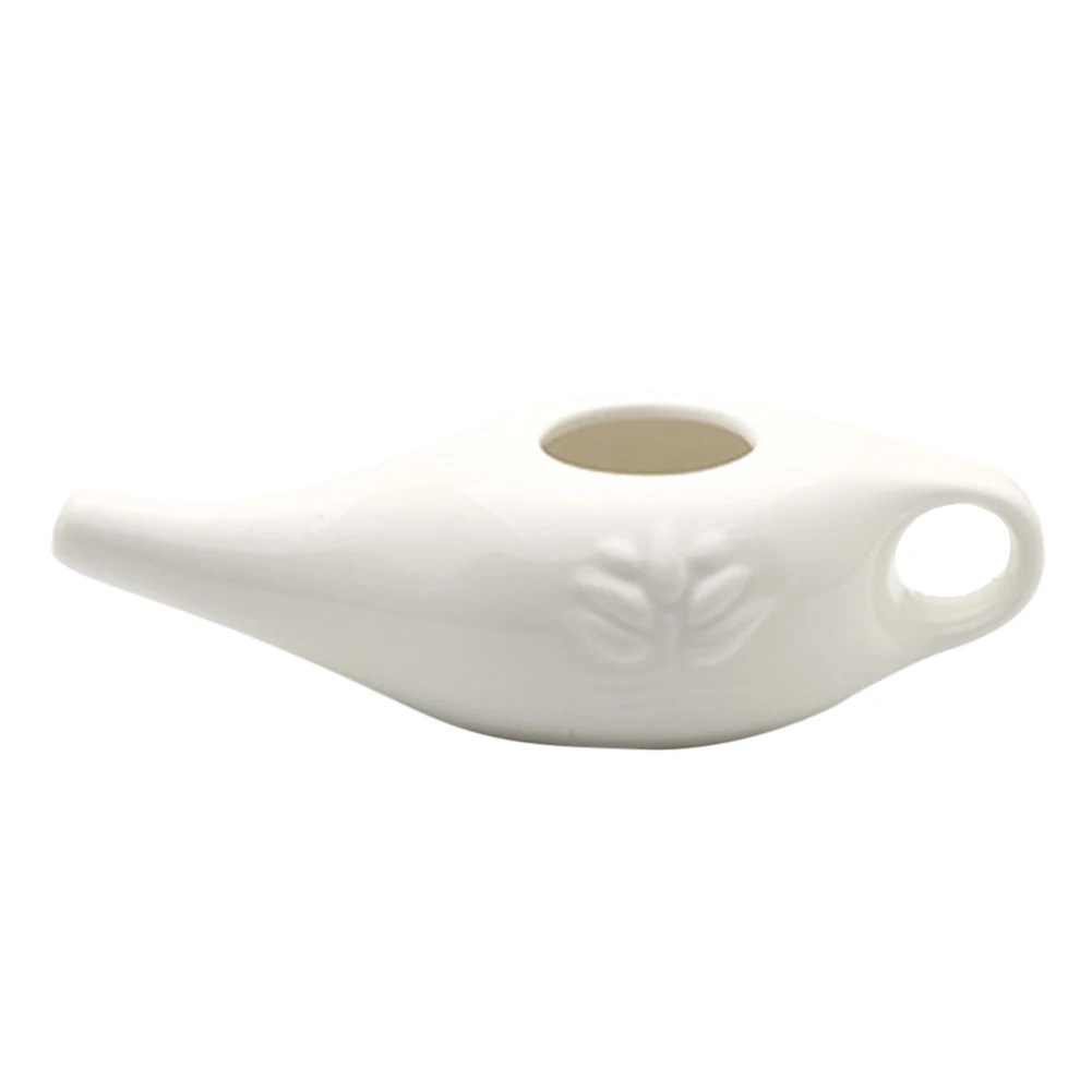 

250 Ml Allergy Nose Cleaning Equipment Portable Neti Nose Wash Ceramic Neti Pot Washing Kit For Outdoor Hiking Sinus