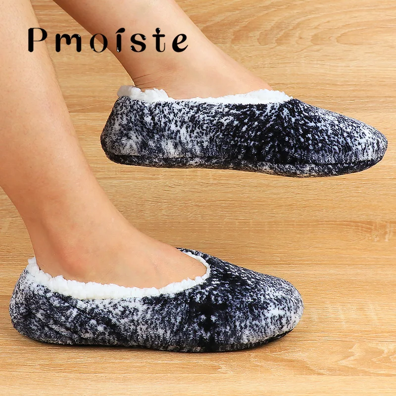 Женские тапочки Зимние домашние Замшевые носки Плюшевые теплые Тапочки унисекс