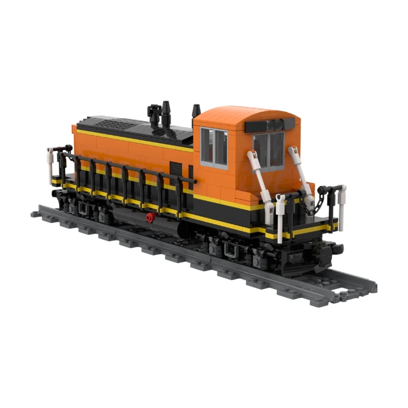 Фото Локомотив-маневровый тягач BNSF EMD SW1500, детали MOC, американская дизельная маневровая локомотивная машина, модель для самостоятельной сборки, для коллекционеров железнодорожных моделей. №4